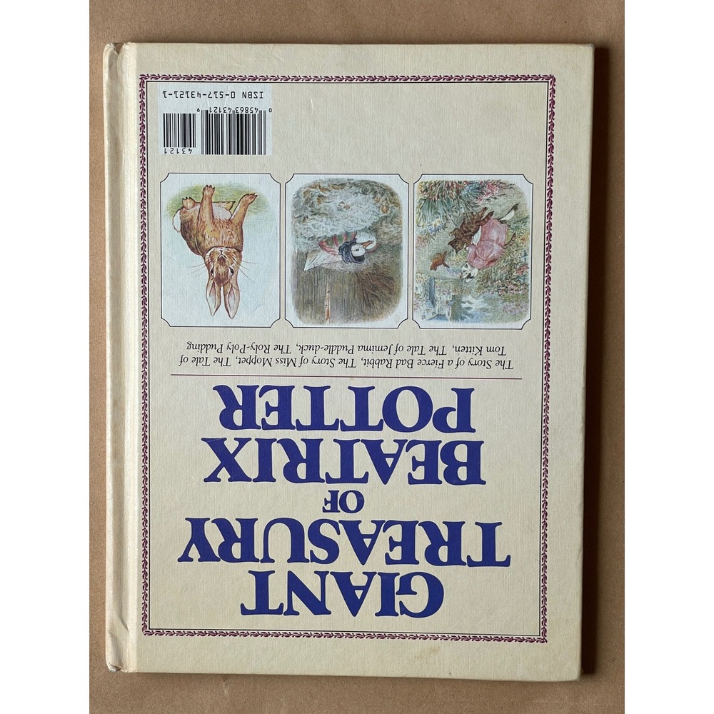 Giant Treasury of Beatrix Potter 1984 Hardcover Derrydale Books Original Art - Picture 2 of 6